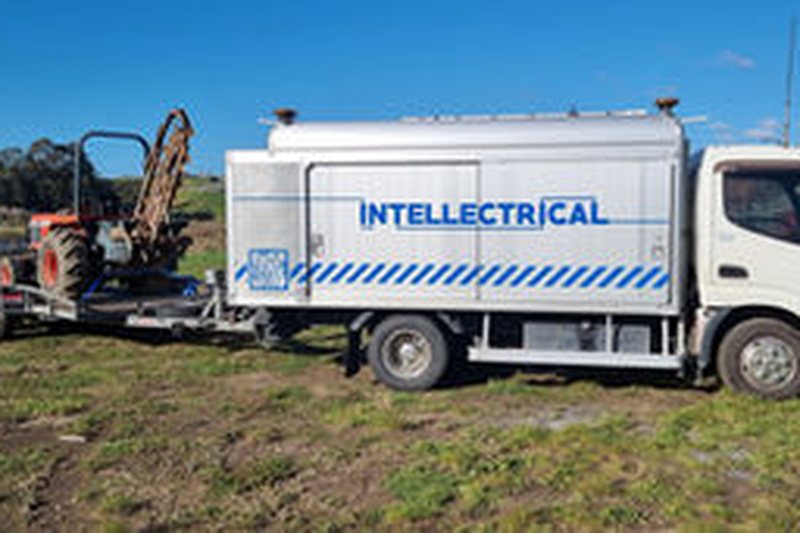 Intellectrical service van on site for a residential job in the Bay of Plenty